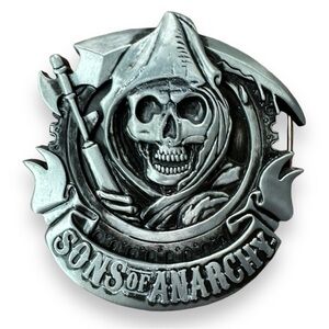 Son’s Of Anarchy Silver Tone 3D Metal Grim Reaper Belt Buckle